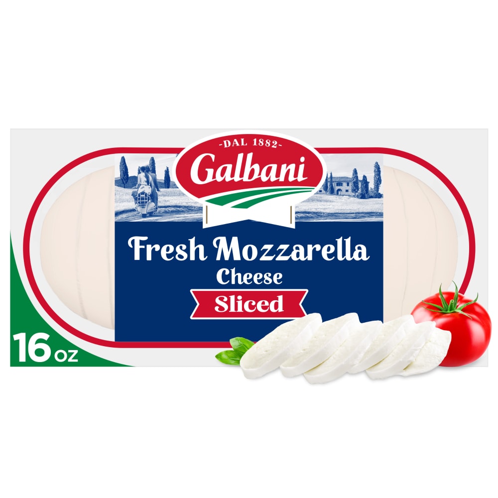 Galbani Fresh Mozzarella Sliced Log, 16 oz