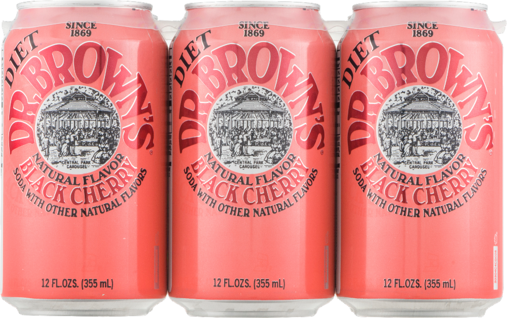 Dr. Brown’s® Diet Black Cherry Soda Cans
