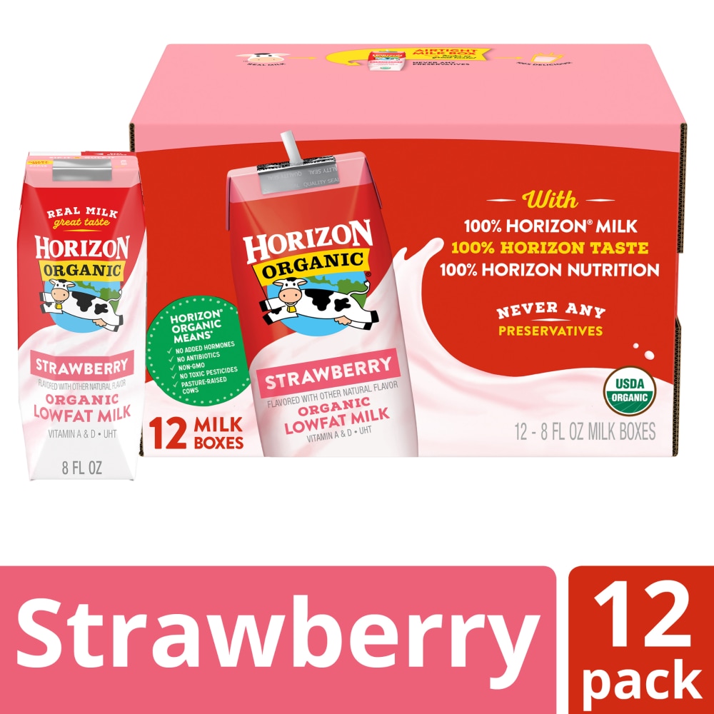 Horizon Organic Shelf Stable 1% Lowfat Strawberry Milk