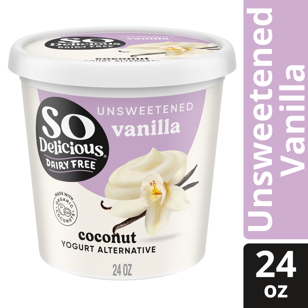 So Delicious Vanilla Dairy Free Vegan Unsweetened Coconut Milk Yogurt Cup