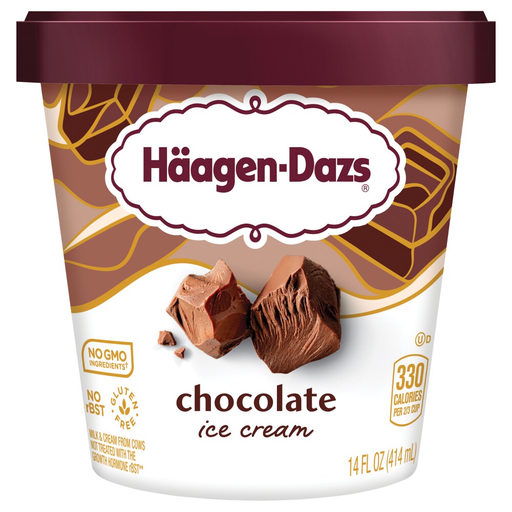 Haagen-Dazs Chocolate Ice Cream, 14 Oz.