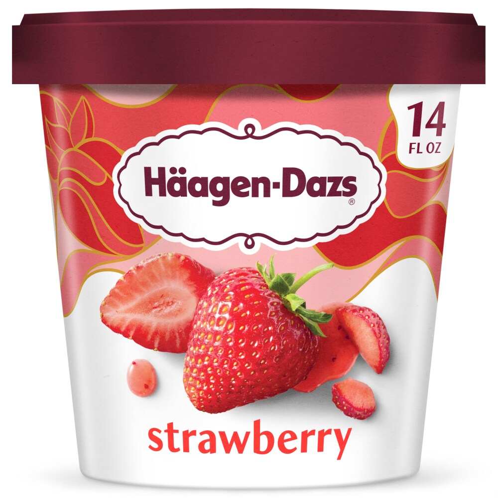 Haagen-Dazs Strawberry Ice Cream, 14 Oz.
