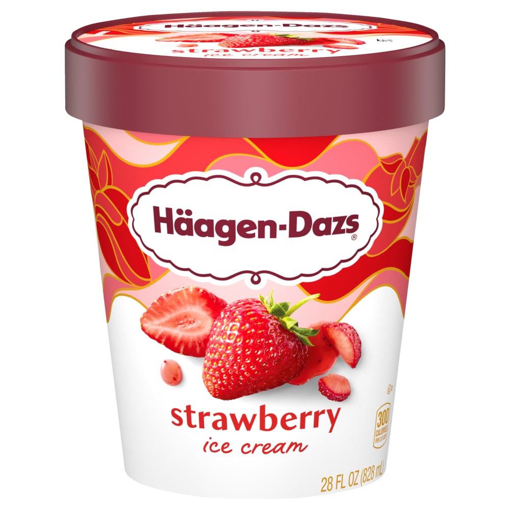 Haagen-Dazs Strawberry Ice Cream, 28oz