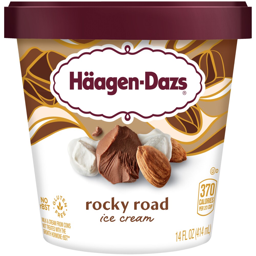 Häagen-Dazs Rocky Road Ice Cream, 14 Oz.