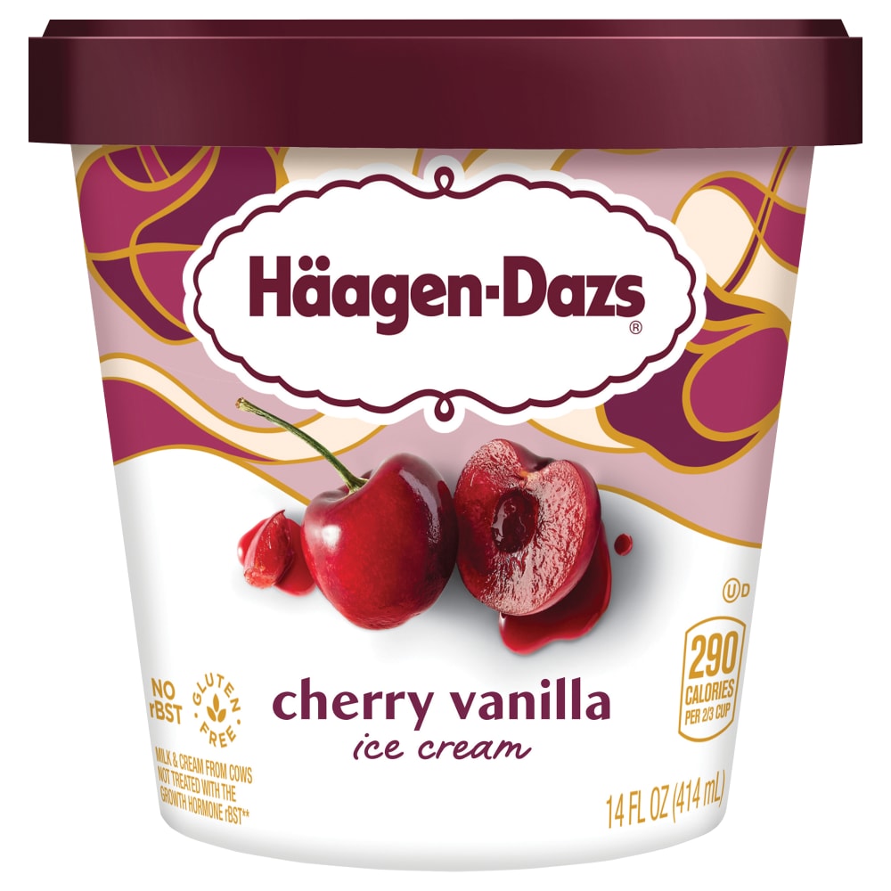 Häagen-Dazs Cherry Vanilla Ice Cream, 14 Oz.