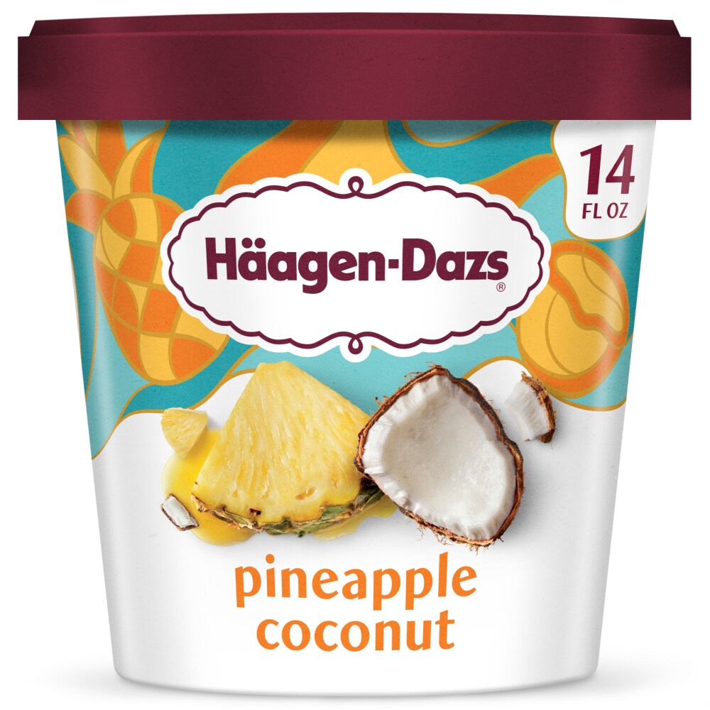 Häagen-Dazs Pineapple Coconut Ice Cream, 14 Oz.