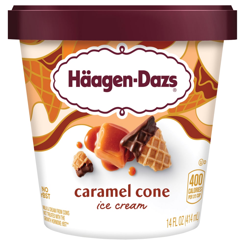 Haagen-Dazs Caramel Cone Ice Cream, 14 Oz.