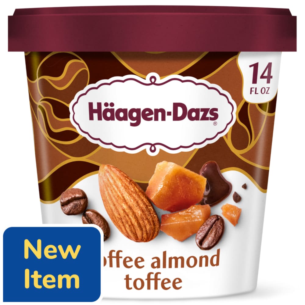 Haagen-Dazs Coffee Almond Toffee Ice Cream, 14 fl oz
