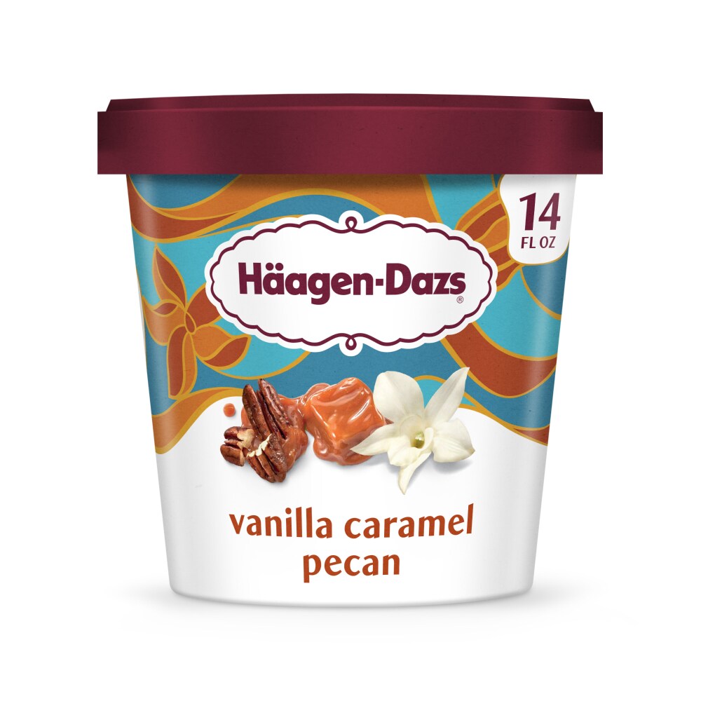 Haagen-Dazs Vanilla Caramel Pecan Ice Cream, 14 oz