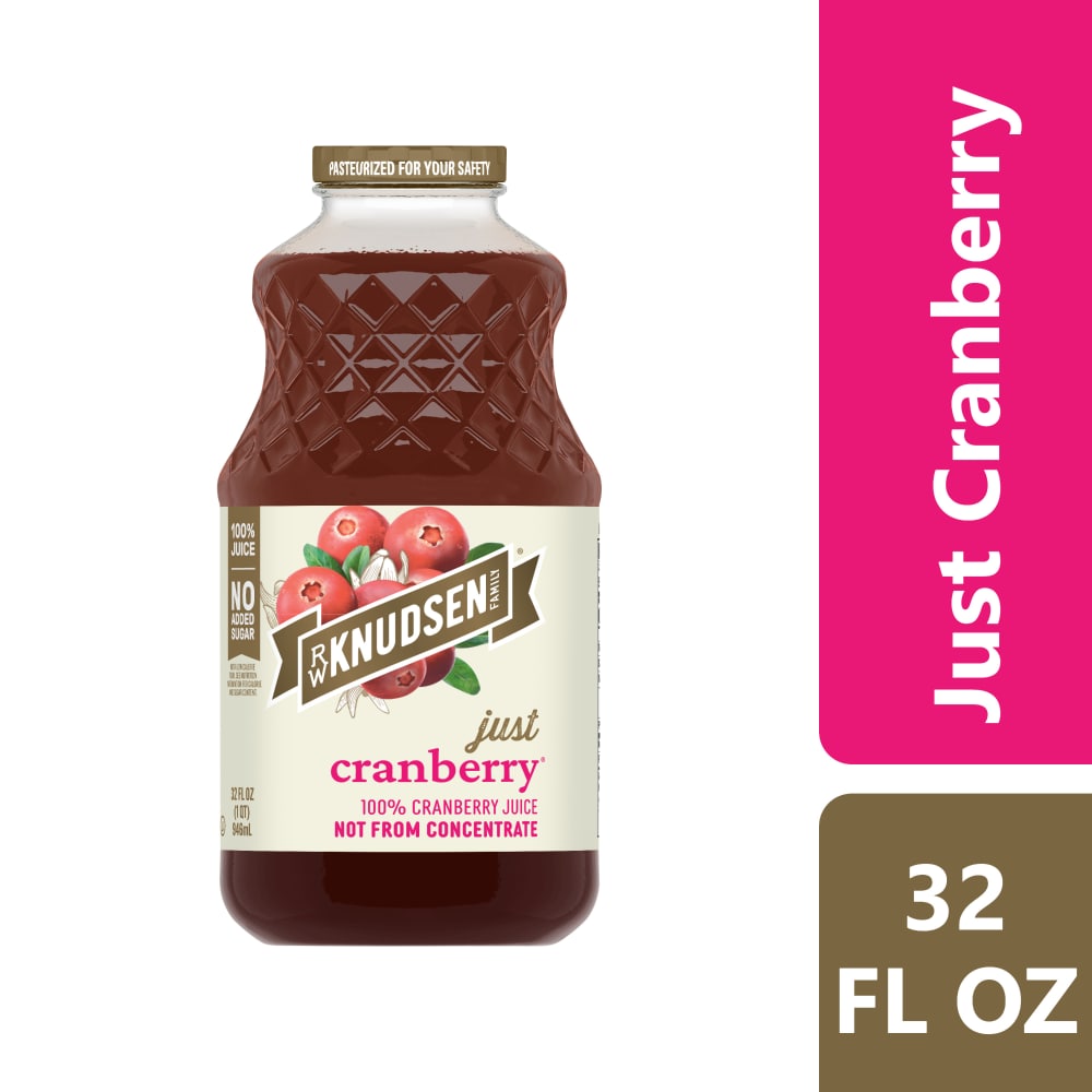 R.W. Knudsen Just Cranberry 100% Juice Bottle