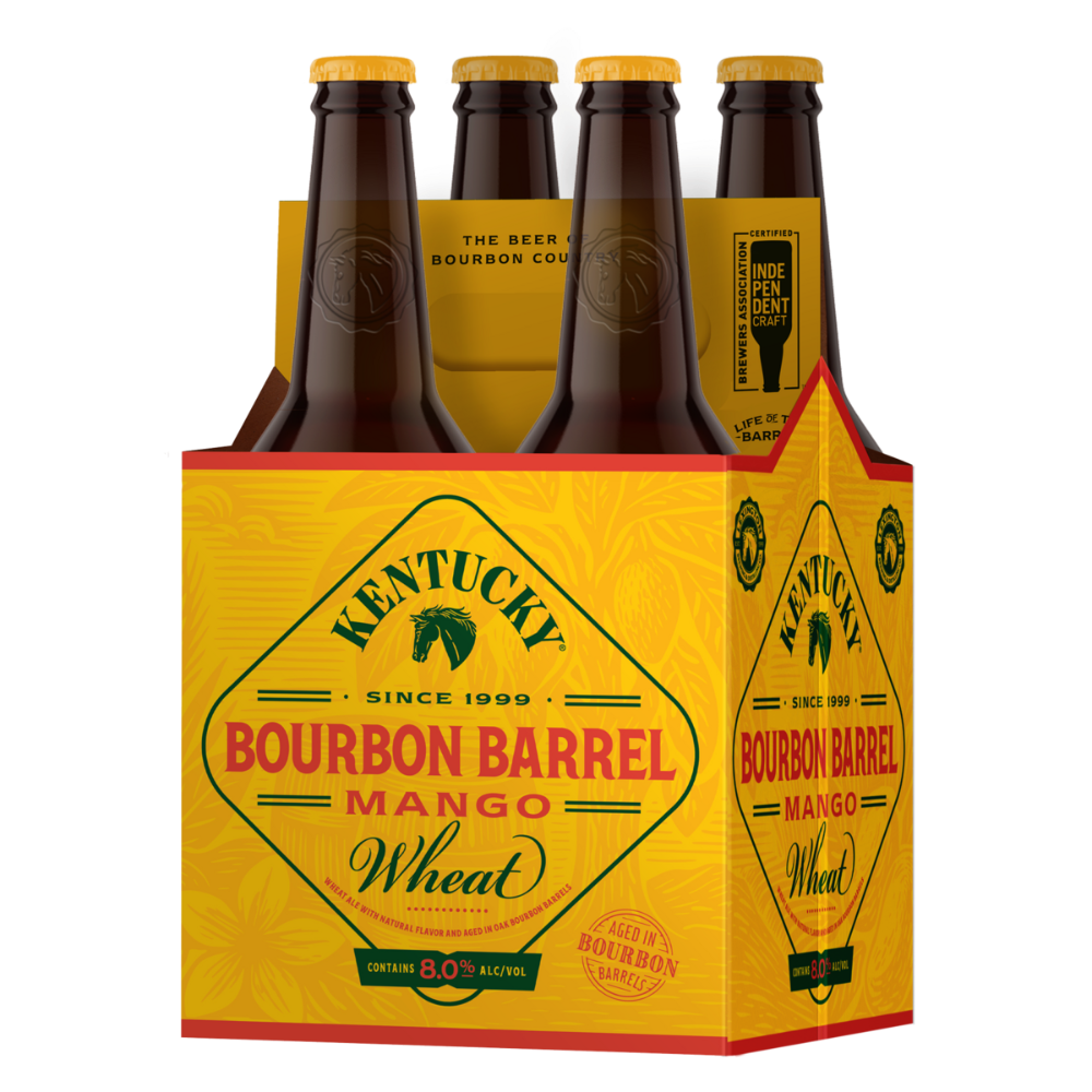 Lexington Brewing Kentucky Bourbon Barrel Mango Wheat Craft Beer Bottles