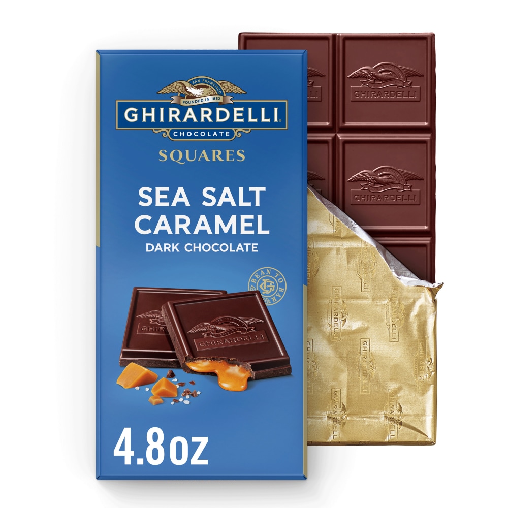 Ghirardelli Sea Salt Caramel Dark Chocolate Squares Bar
