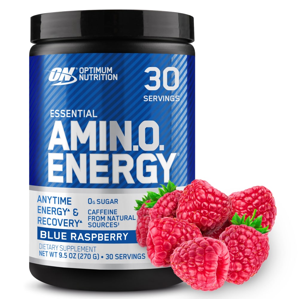 Optimum Nutrition Amino Energy Blue Raspberry Pre Workout Powder