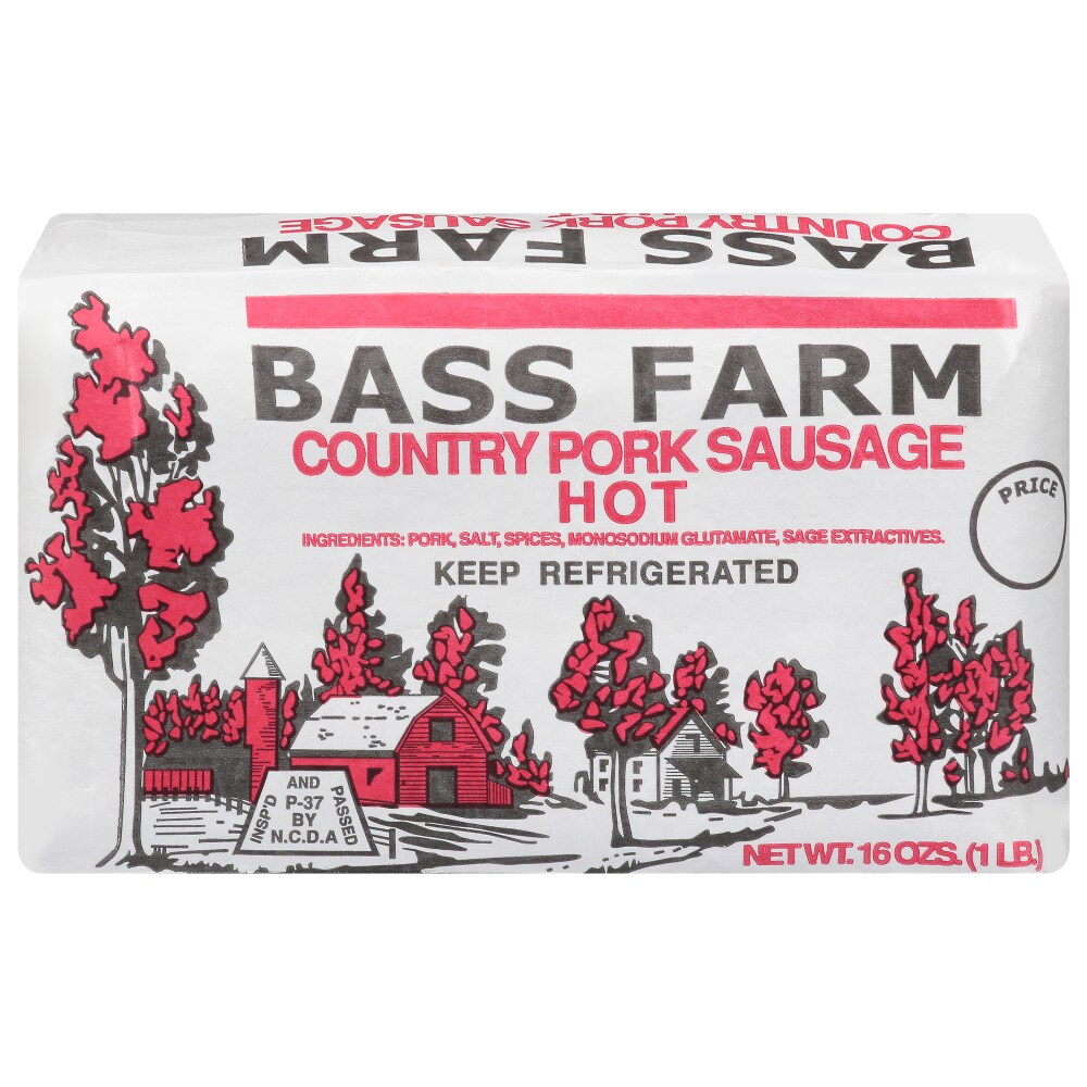 Bass Farms Hot Country Pork Sausage