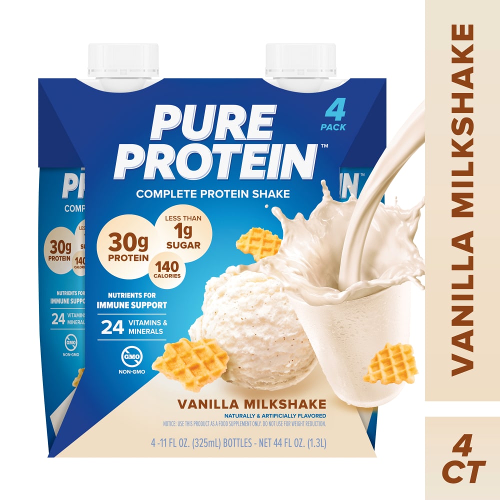 Pure Protein™ Vanilla Milkshake Complete Protein Shakes
