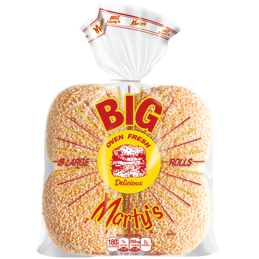Martin’s® Famous Pastry Shoppe Big Marty’s® Sesame Seeded Hamburger Buns