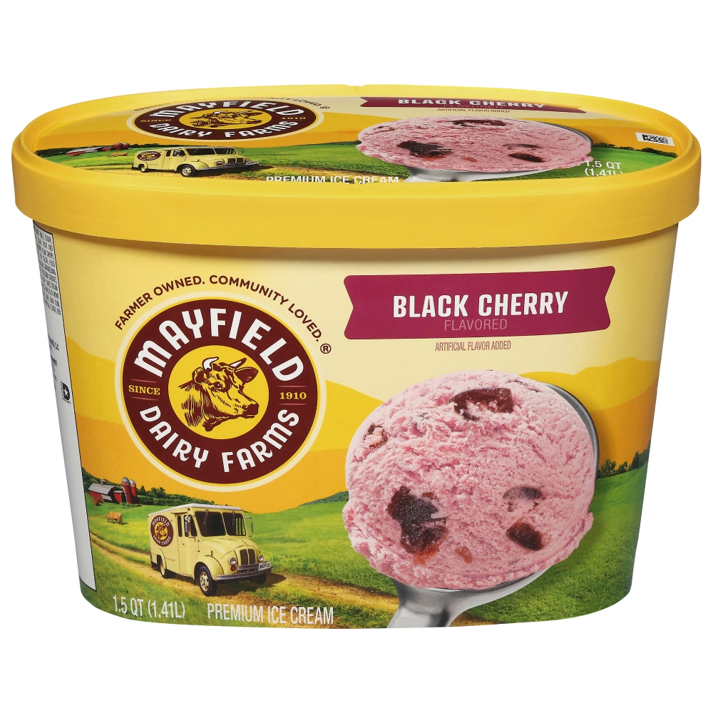 Mayfield Dairy Farms Premium Black Cherry Flavored Ice Cream