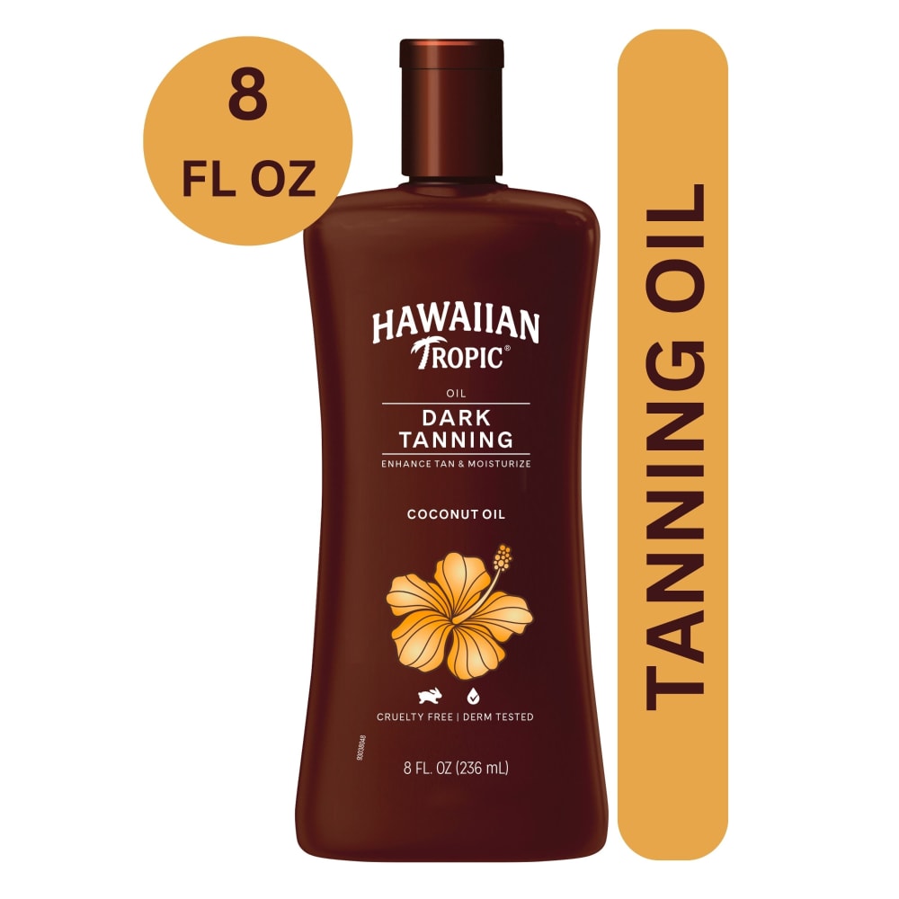 Hawaiian Tropic Dark Tanning Oil Iconic Tropical Scent With Coconut Oil Enhances Tan + Moisturizes