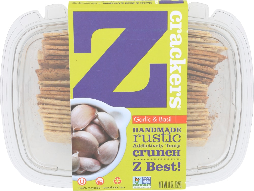 Z Crackers Garlic & Basil Crackers