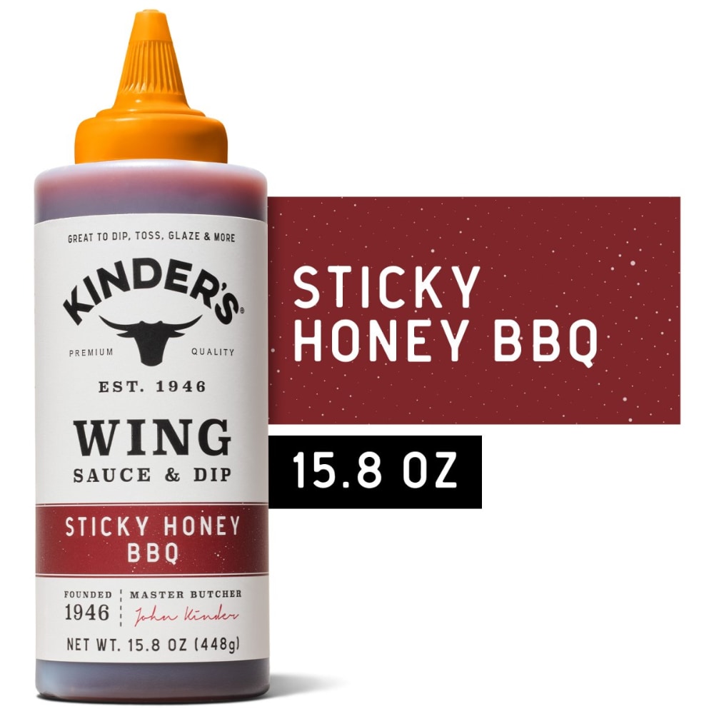 Kinder’s® Sticky Honey BBQ Wing Sauce & Dip