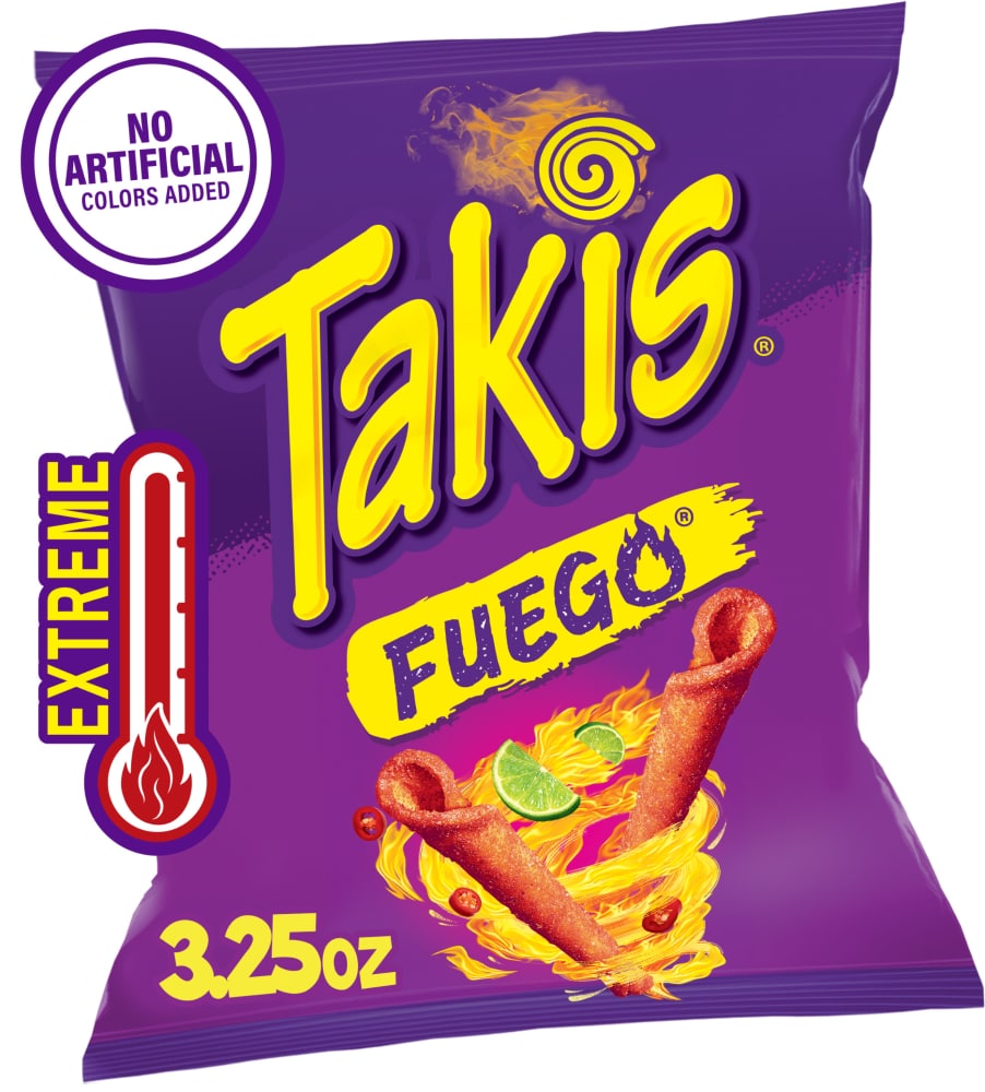 Takis Fuego, Hot Chili Pepper & Lime Rolled Tortilla Chips