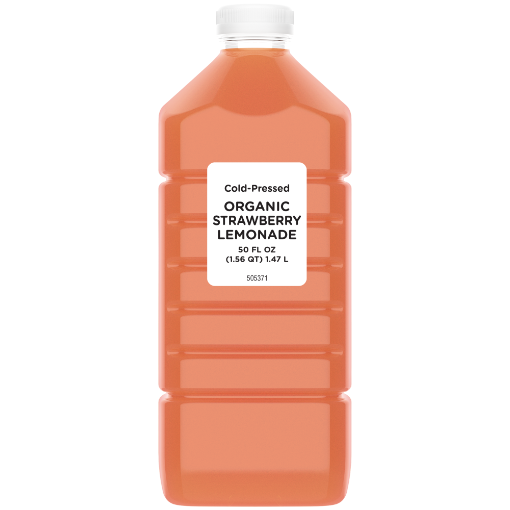 White Label Cold-Pressed Organic Strawberry Lemonade