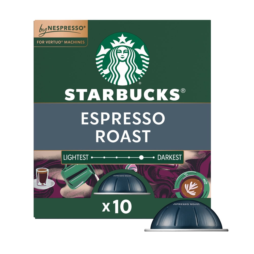 STARBUCKS by Nespresso Vertuo Line Espresso 10 Count 2.39oz Box