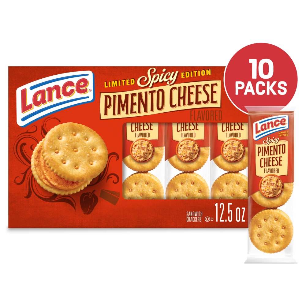 Lance® Spicy Pimento Cheddar Sandwich Crackers