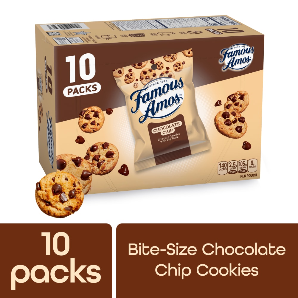 Famous Amos Classic Chocolate Chip Cookies Bite-size cookies Sweet Treats