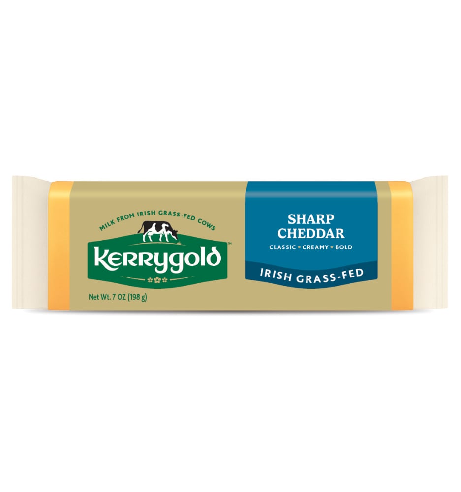 Kerrygold Irish Grass-fed Sharp Cheddar Cheese, 7oz