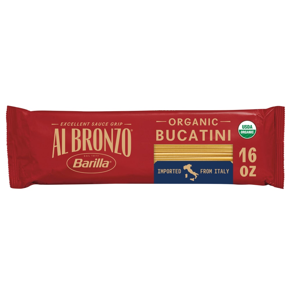 Organic Al Bronzo Bucatini 454g Pasta Bag USA