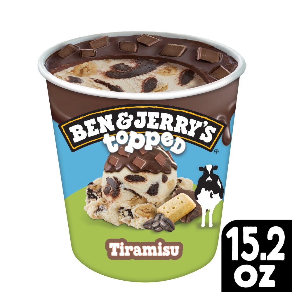 Ben & Jerry’s Topped Tiramisu with Fudge Swirls Pint