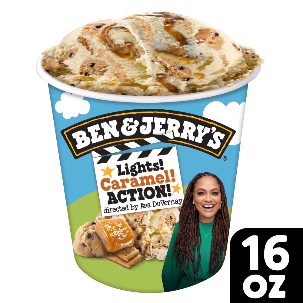Ben & Jerry’s Lights! Caramel! Action!™ Vanilla Ice Cream Pint