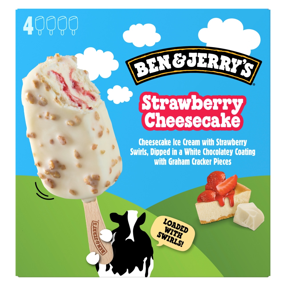 Ben & Jerry’s ® Strawberry Cheesecake Ice Cream Bars