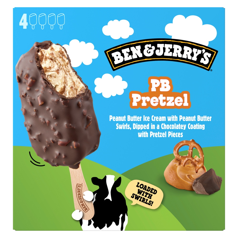 Ben & Jerry’s Peanut Butter Pretzel Ice Cream Bars