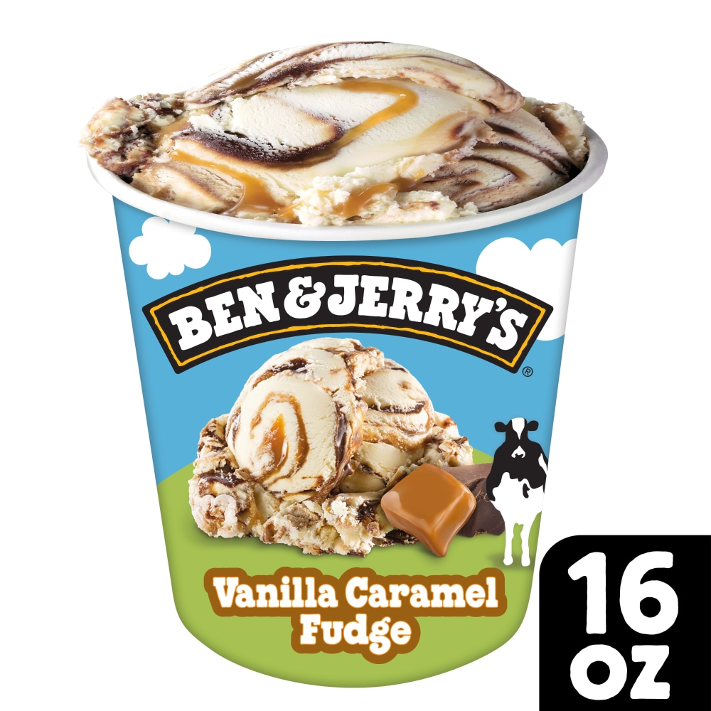 Ben & Jerry’s Ice Cream Pint Vanilla Caramel Fudge Pint