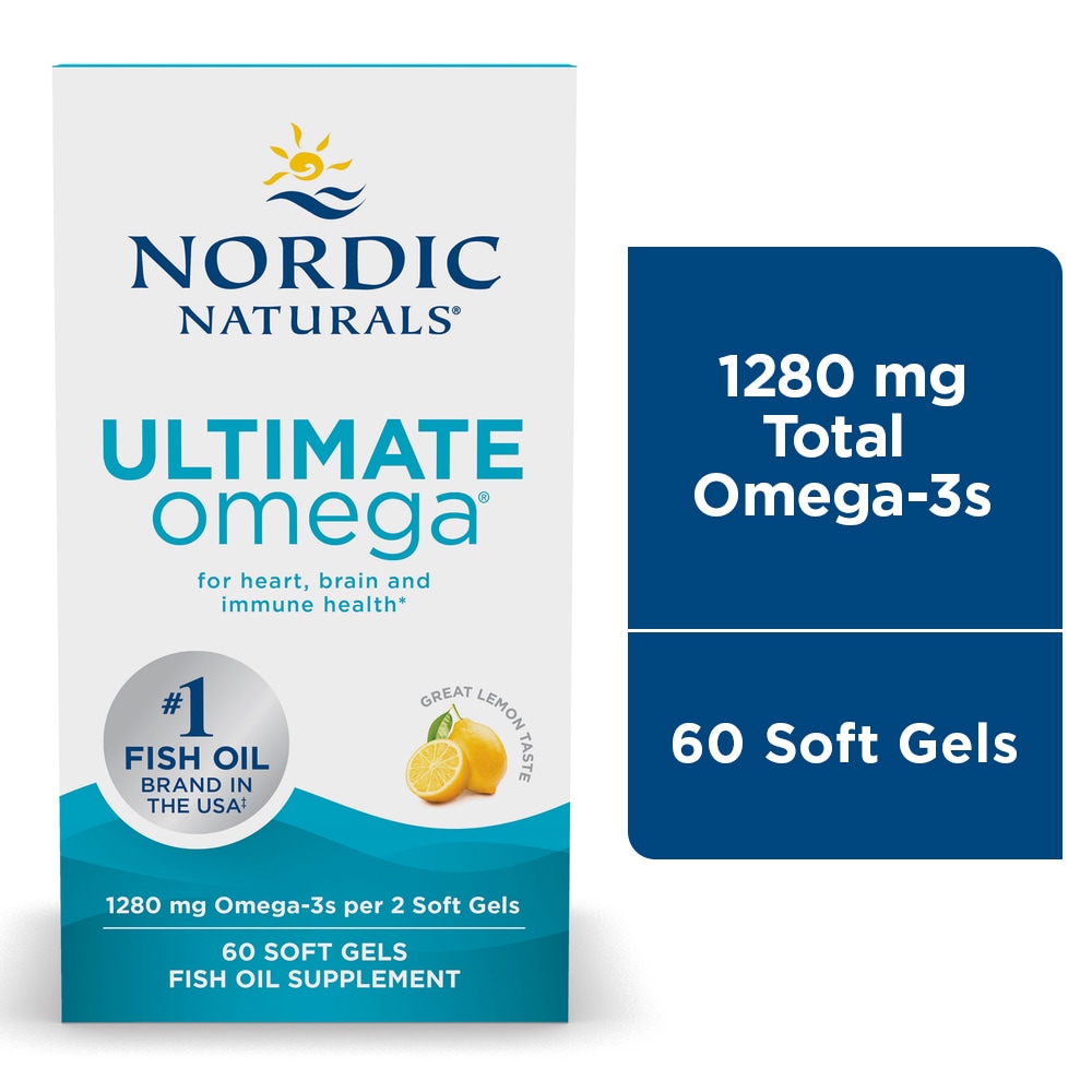 Nordic Naturals® Ultimate Omega® Lemon Flavored Soft Gels