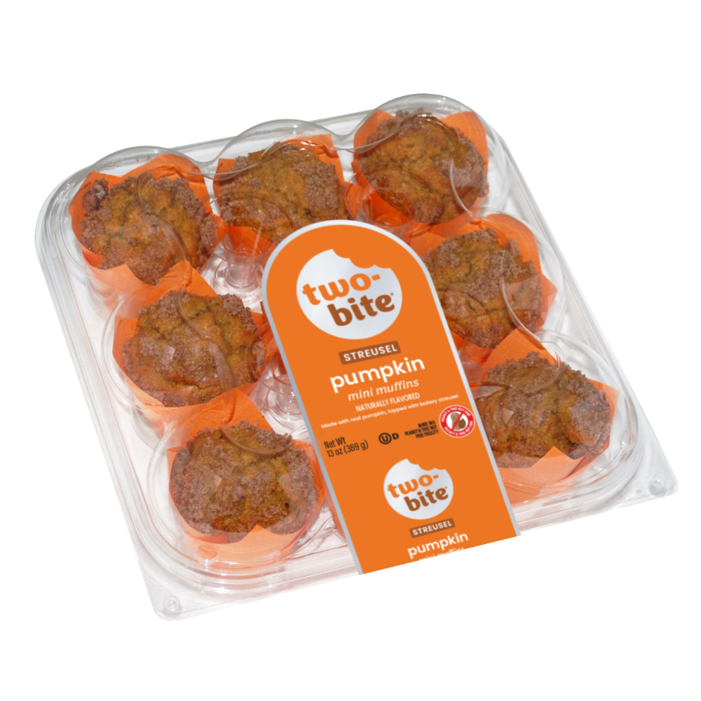 Two-Bite® Pumpkin Streusel Mini Muffins