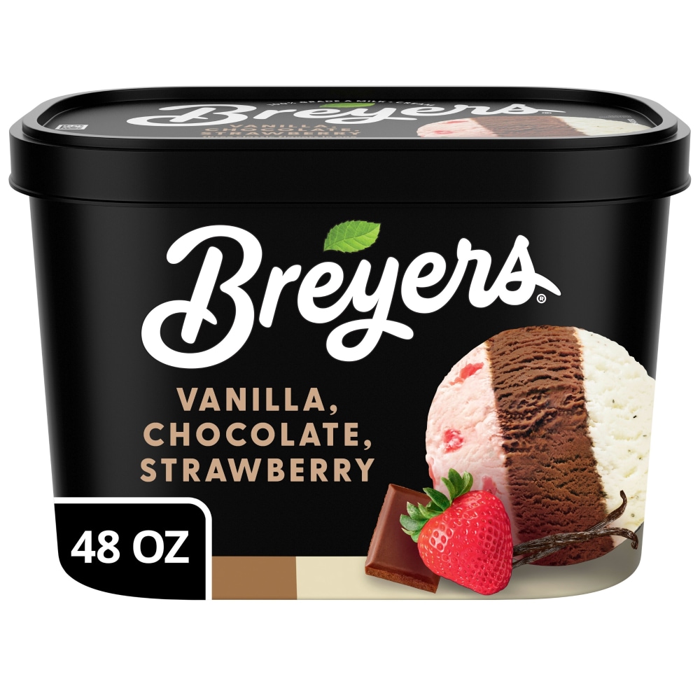 Breyers Original Ice Cream Vanilla Chocolate Strawberry