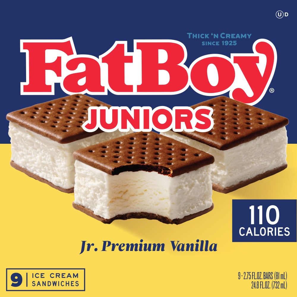 FatBoy® Juniors Vanilla Ice Cream Sandwiches