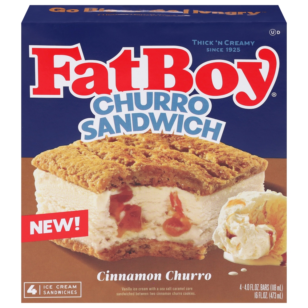 FatBoy® Cinnamon Churro Ice Cream Sandwich