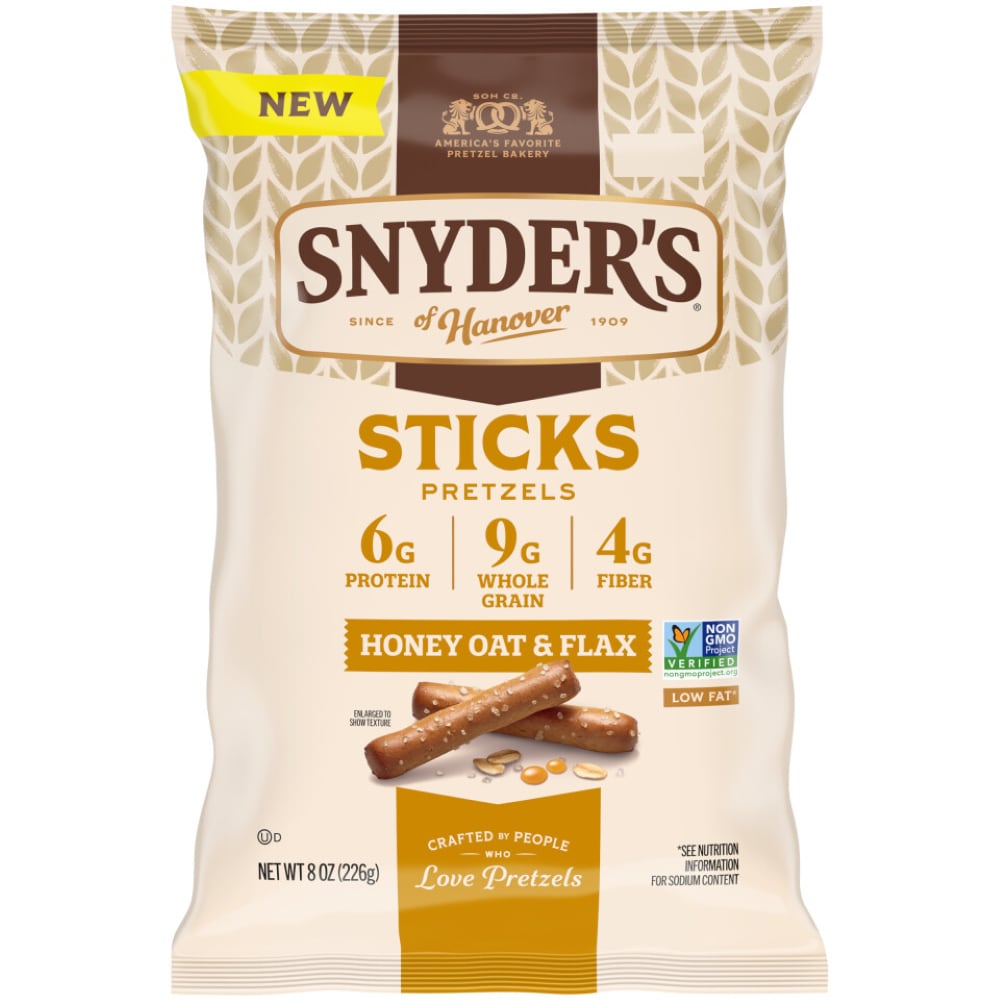 Snyder’s of Handover® Honey Oat Flax Pretzel Sticks