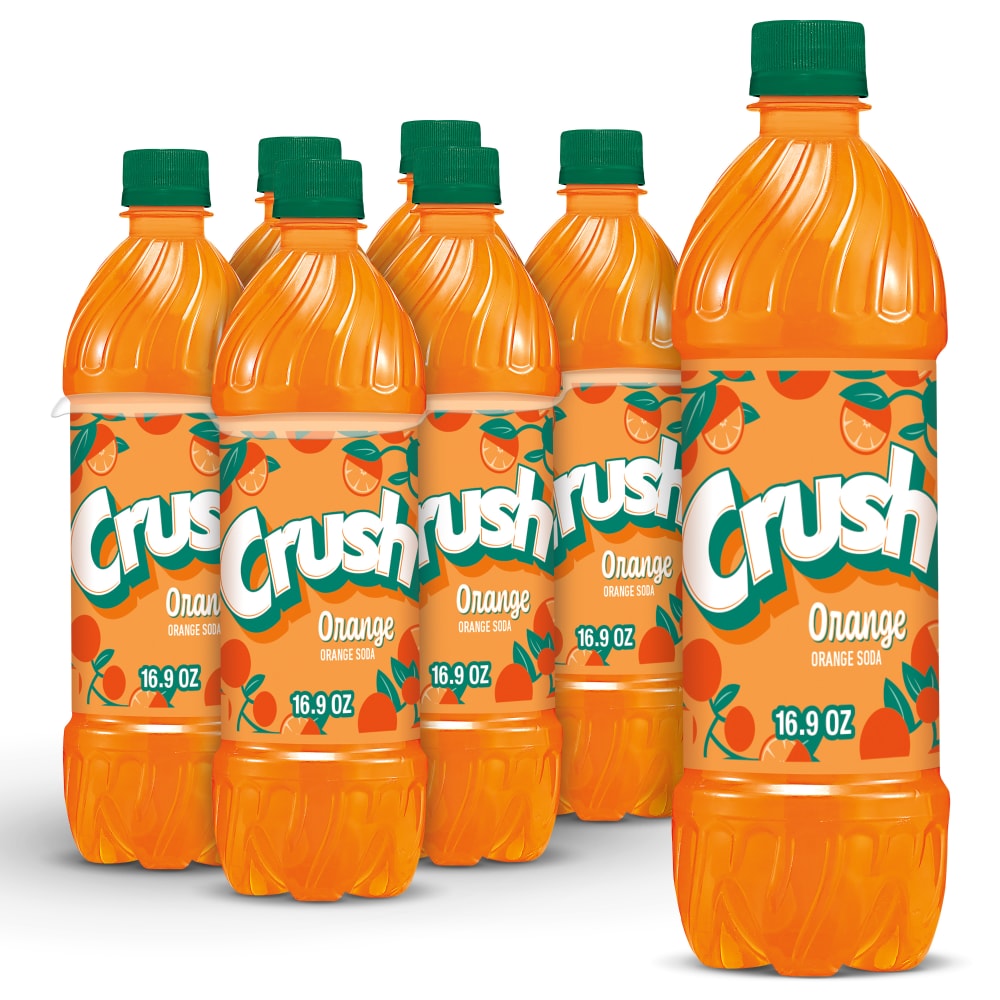 Crush Orange Caffeine Free Soda Bottles