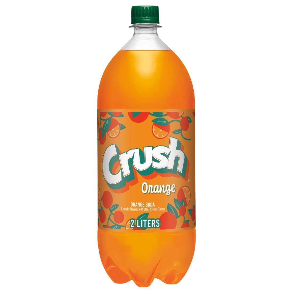 Crush Orange Caffeine Free Soda Bottle