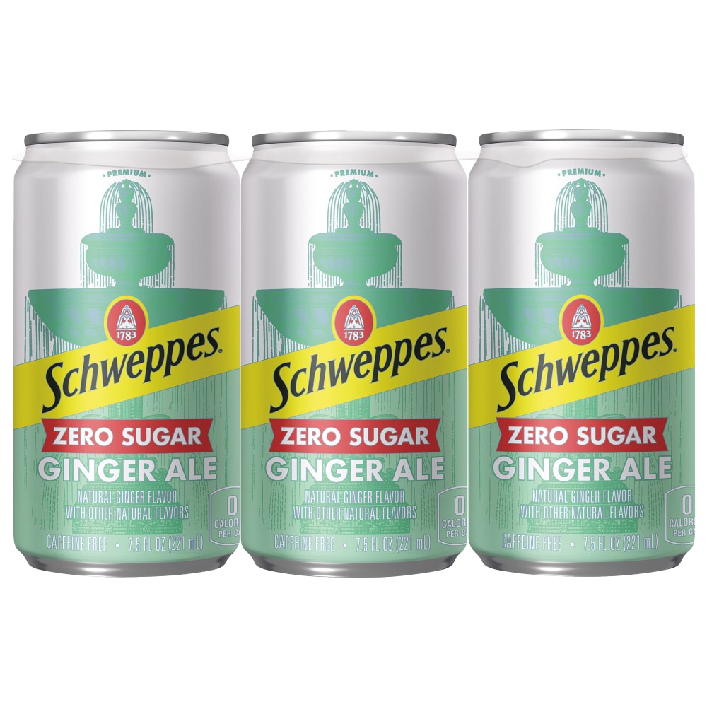 Schweppes® Zero Sugar Ginger Ale Mini Cans