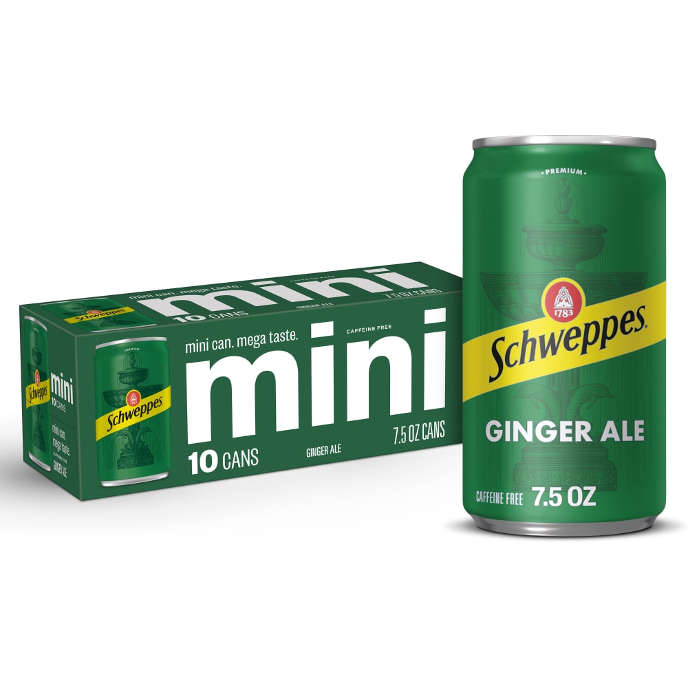 Schweppes® Ginger Ale Soda Mini Cans