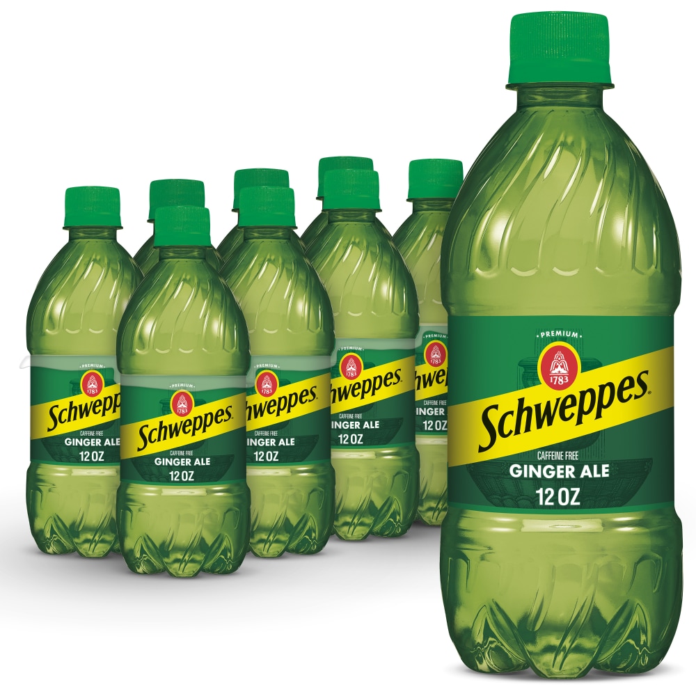 Schweppes Ginger Ale Soda Bottles