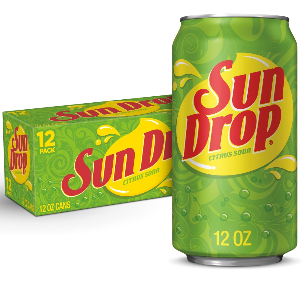 Sun Drop Citrus Soda Cans