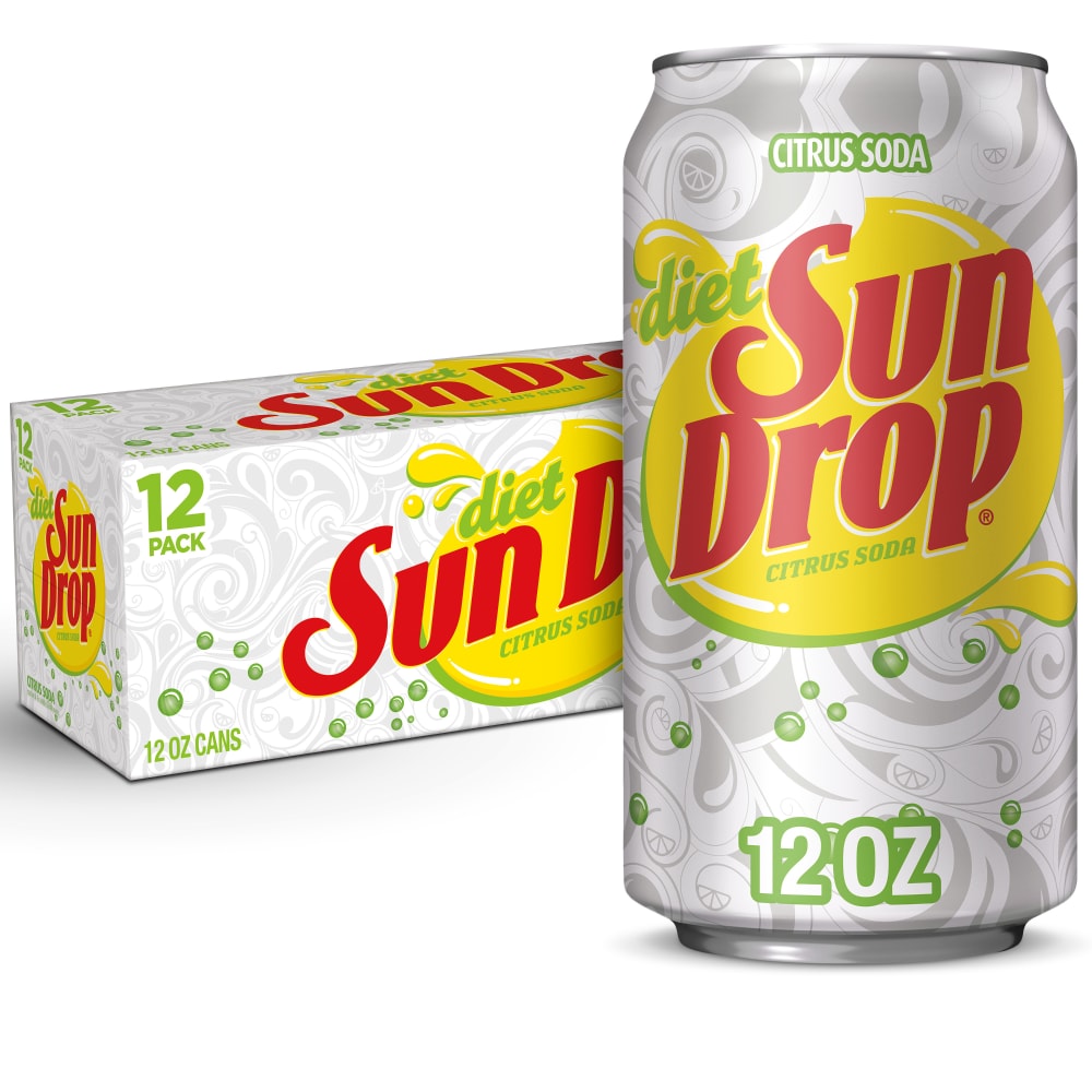Diet Sun Drop Citrus Soda Cans