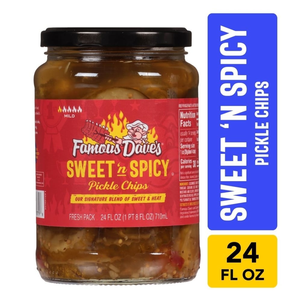 Famous Dave’s Sweet ‘n Spicy Pickle Chips